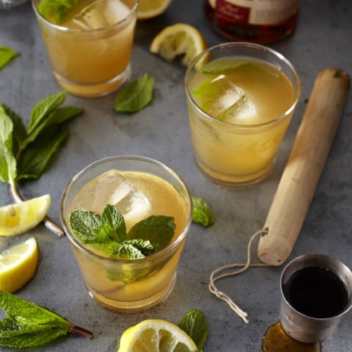 Women are making Spirited Connections with whiskies. Click to get recipe for Whiskey Smash from Wome