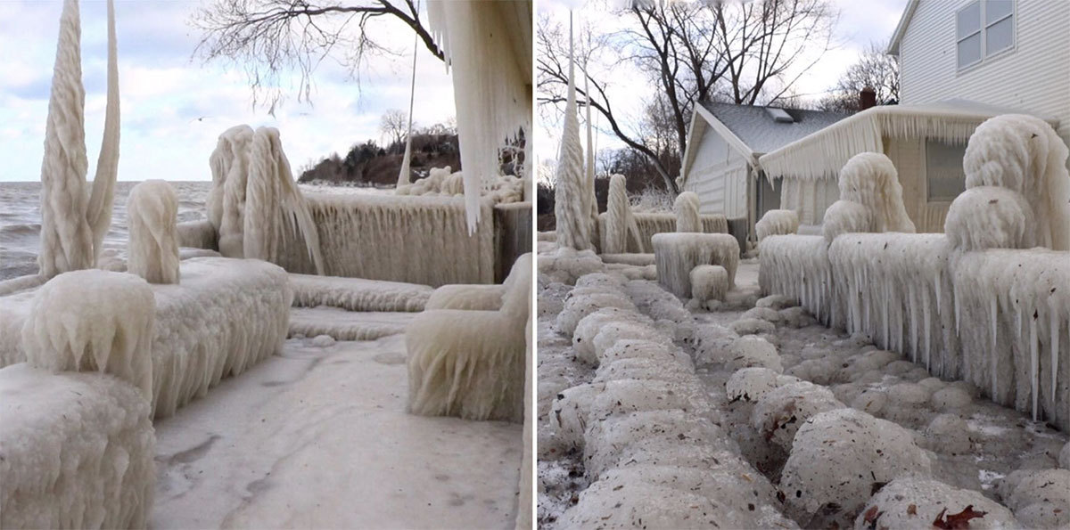 culturenlifestyle: House Covered In Ice in Lake Ontario Is A Fairytale Sight Photographer