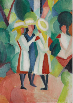 lawrenceleemagnuson:  August Macke (1887-1914)Three