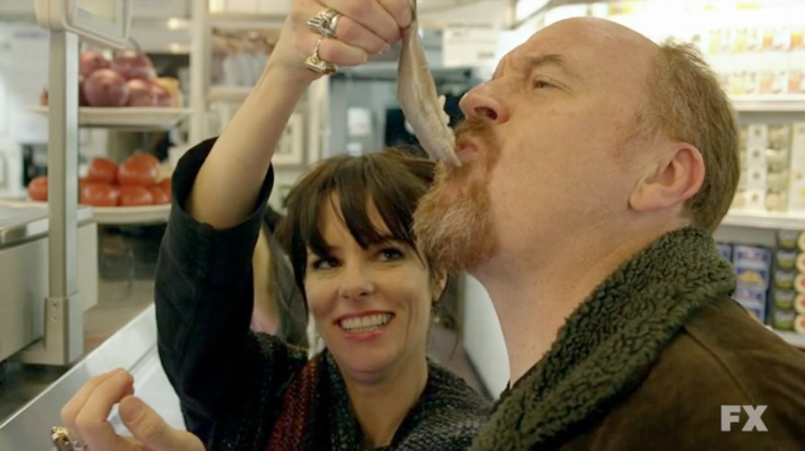 Happy Saturday everyone! Our goal for the day: do something that makes us as happy as Louie C.K. visiting Russ & Daughters for the first time.
(Our sister imprint, Schocken Books, are the proud publishers of the freshly minted New York Times...