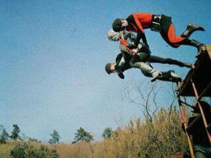 karatebugmen:  Some backstage photos from the original Kamen Rider Series you could