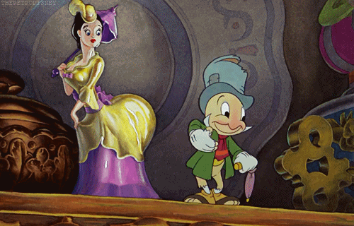 theretrodisney:Oh, hum, hm… beg your pardon! - Pinocchio (1940)