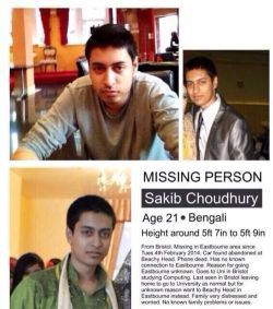 foldfornothing:  skbyah is missing. please oh please make dua for him. and if you have seen him, please report it to the police. ya Allah, bring him home safe. sakib, please come home. :(  I just checked his blog and I really hope he didn&rsquo;t do it.