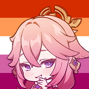 YAE MIKO from GENSHIN IMPACT✦ 300x300 lesbian pride icons ✦ suggested by anonymous     &nb