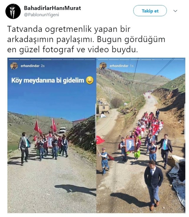 Tatvanda öğretmenlik yapan...