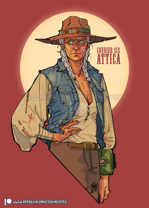 My Courier Six ☆ Attica ☆ Get early access to my art and WIPS supporting me on Patreon or ko-fi! ^