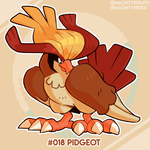 New Pokédex entry added!No.018 Pidgeot