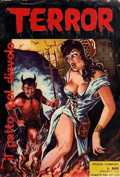Two Devilish covers of the Italian Horror Comic TERROR