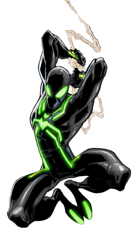 Spider-Man Neon Green! Png by TheSuperiorXaviruiz 