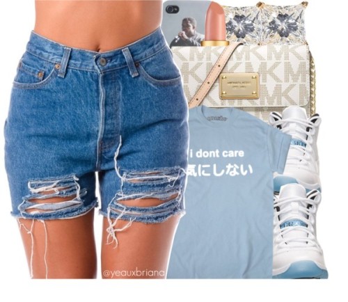 don&rsquo;t care by yeauxbriana featuring a tarte lipstick ❤ liked on PolyvoreAnimal print t shi