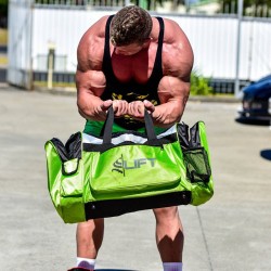 strongliftwear:  Need a pump but got no weights? No problem.. Strong Lift Wear s|lift Bag to the rescue @adamroch18 pumping up for a shoot.  #StrongLiftWear - Gym Wear for Lifters
