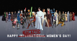 starwars:  Happy International Women’s Day! Today we salute the awesome women that make the world (and those far, far away) a better place. 