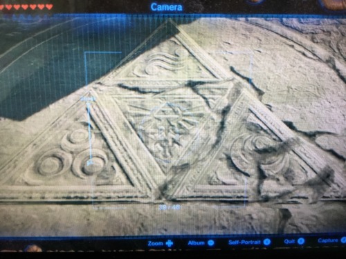 Mentioned This Yesterday But I Got Some Pictures Of It The Sacred Ground Ruins In Botw Have A Triforce
