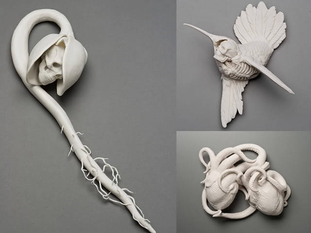 littlelimpstiff14u2:  Kate MacDowell  Amazing Porcelain Sculptures Through her porcelain