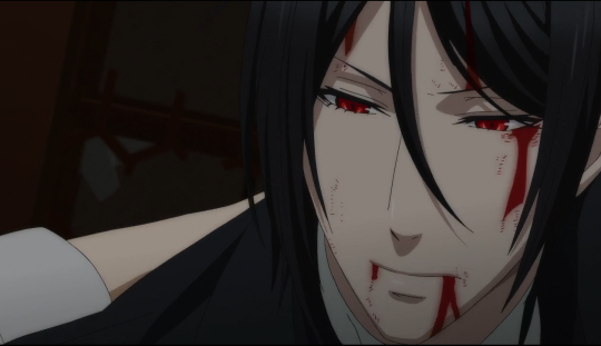 kuroshitsuji-sama:  Can we just take a few seconds and pay attention on Sebastian’s face when Ciel praise him:and there:This smile will kill me! And this one is my favourite,when Ciel motivates him:THIS!He never had a bond with anyone like with Ciel ,and