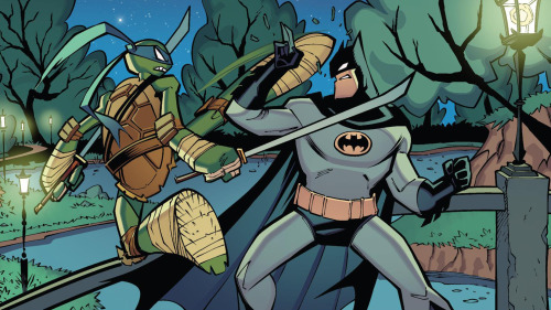 dicktripwire:Wallpapers from Batman/Teenage Mutant Ninja Turtles Adventures #2