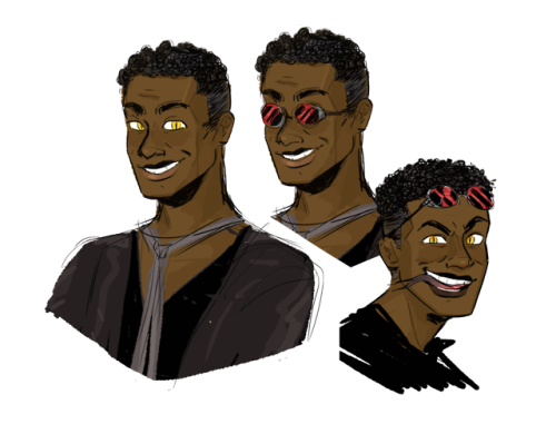 starcipher:sketches i cleaned up of my fanon good omens designs :9 this is all ive had time and ener