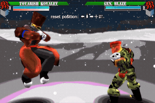 Motionsickness is a retro styled low poly fighting game that uses different control schemes to cater
