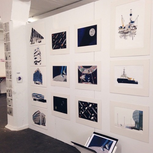 London exhibition space #breakalead #illustration #freerangeshows #collage #jessielou #degreeshow #t