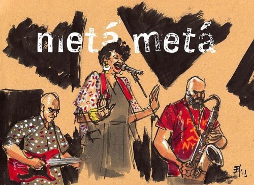 ENG - without the pandemic, I would be at the @primavera_sound drawing concert for @psgraphic. Since I won’t have new livedrawing to share this year, I’ll post the ones I prefer from each year. Today is 2018 with @metametaoficial
ES - De no ser por...