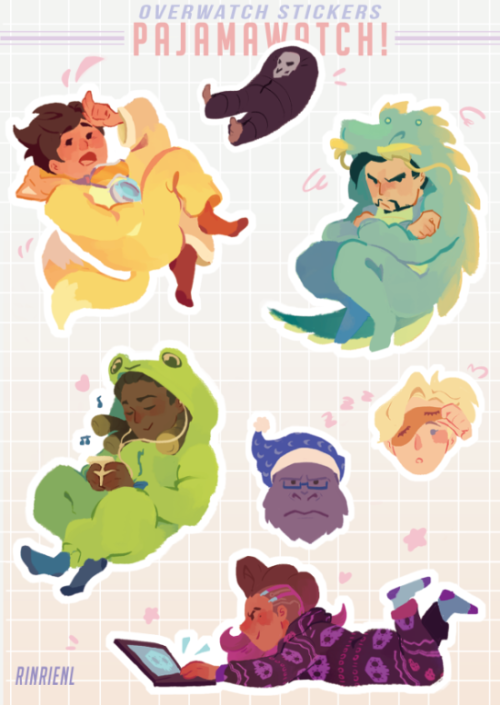 rinrienl:Here i go making overwatch kiddos in pajamas again,, now for stickers!! made these for CF8