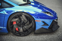 automotivated:  CHROME BLUE AVENTADOR by Marcel Lech on Flickr.