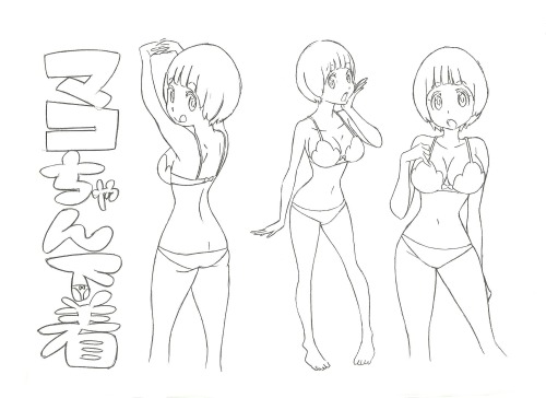 grimphantom:  chinchillalace:  More book scans!  Grimphantom: I like the one with Mako in her underwear :P  ryuko my love~ <3 <3 <3