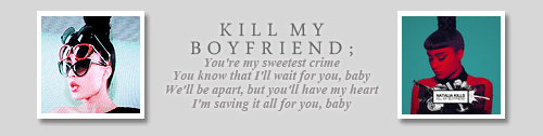 drunkkonyourlove:  Perfectionist & Trouble singles // inspired by x 