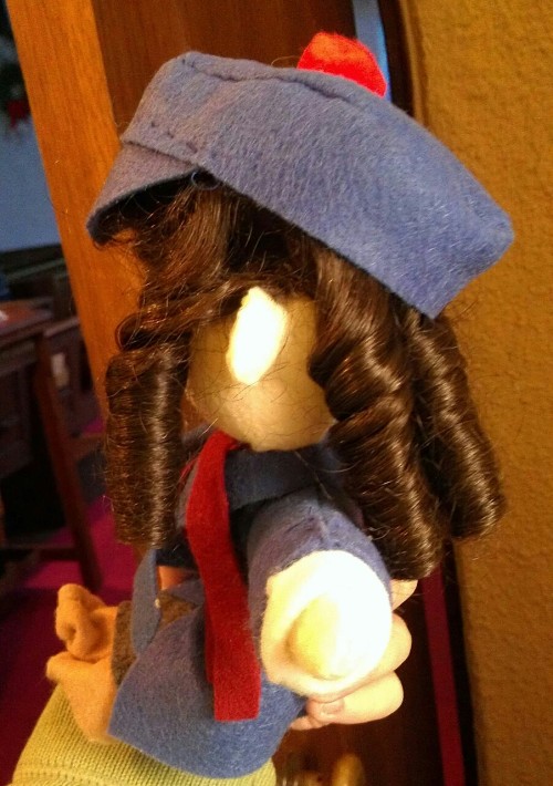 Mabel Normand is done! I actually got a doll wig for her hair and it works wonderfully. She ended up