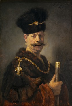 A Polish Nobleman, 1637, by Rembrandt Harmenszoon van Rijn (1606-1669).