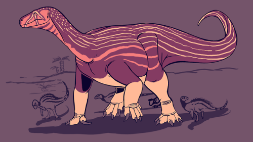  Little late again, but here’s the first 2018 dinosaur of my palette challenge: the giant less