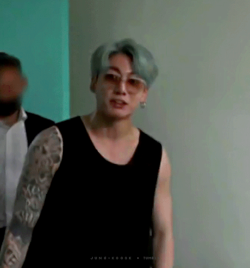I Cant Believe We Actually Got To See Jungkook In Sleeveless With His Entire Tattoos Sleeve On Display