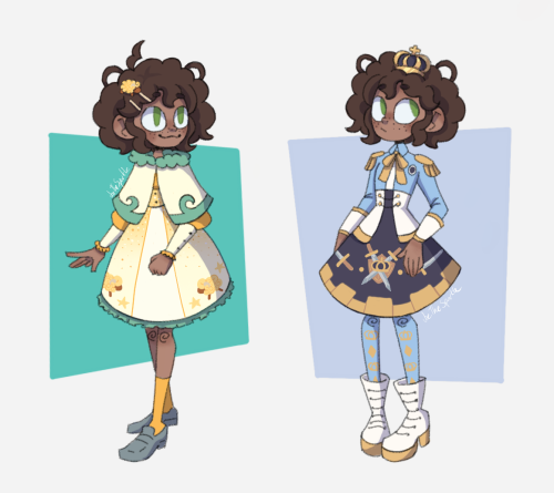 i designed coords for all the main characters and made molly model them :)never in my life did i exp