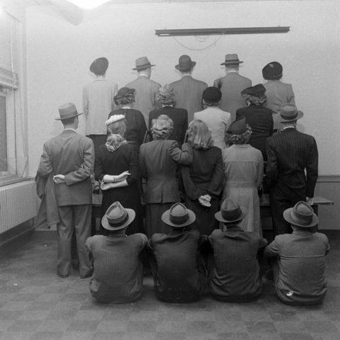 shitndie:  Unpublished group photo of the Surrealist crew, Dalì, Gala and Éluard
