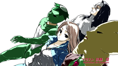  “Arakawa Under the Bridge x Bridge” ending art. [Shaft - 2010]. 