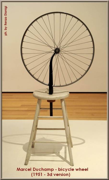 peterschlehmil: ready made: Marcel Duchamp - bicycle wheel (1951 - 3d version) - ph. by Renzo Dionig