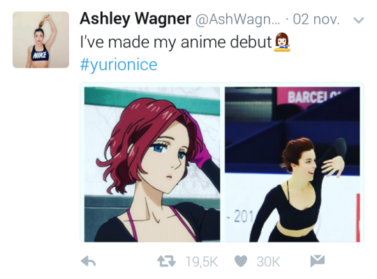 yaoionice: literally-a-piece-of-trash:   you know what gives me life? actual  figure skaters watching yuri on ice (just… look at this dork. no 1 yoi fan)   I love YOI so much ♡ 
