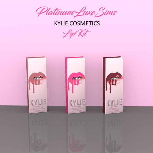  KYLIE LIPKIT• Updated version with pink box• Upright & laid flat versions•15 SwatchesDOWNLOAD