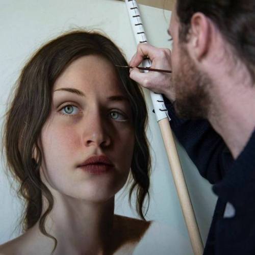 astrangerreplay:   Realistic painting by Marco Grassi Painter.  