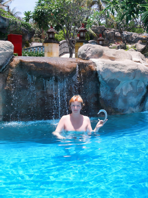 My Wife Was Caught On Camera Having A Blast Taking A Relaxing Dip In The Pool!