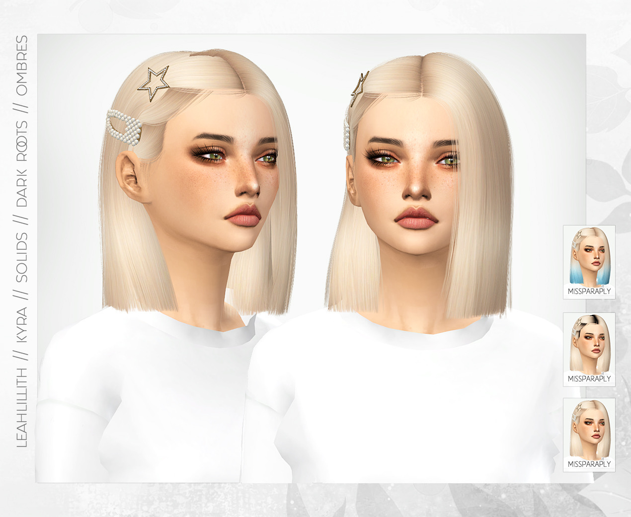 moonflowersims — Leahlillith Kyra retextured (65 colors) solids /...