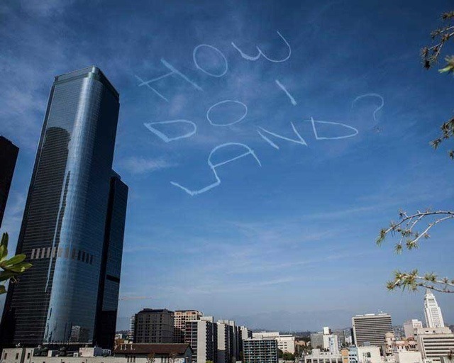 thekhooll:  How Do I Land?  “Skywriting is crazy. We’re forcing clouds to say
