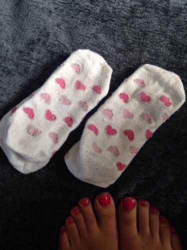 tigerfoxy: Cute Gym Socks With Pink Hearts and Sparkles