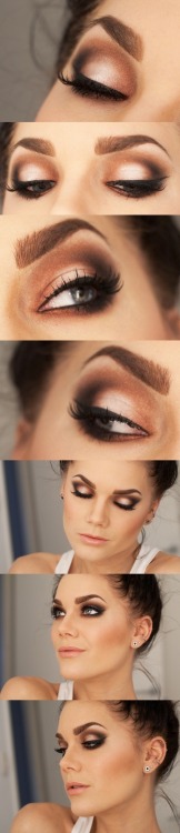 cutemakeupideas: Warm Nude  I need to figure out how to recreate this look. GORGEOUS