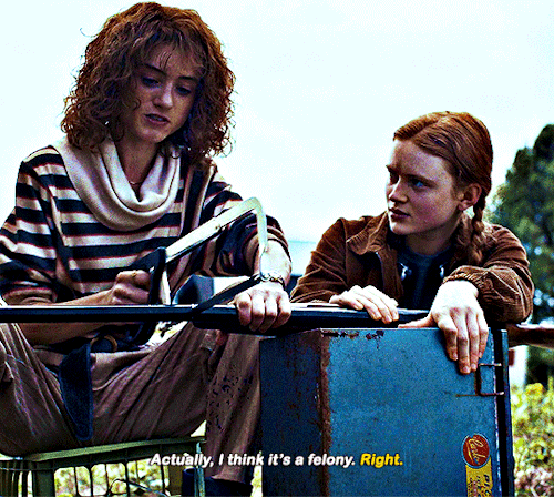 Nancy Wheeler: *exists* El And Max: