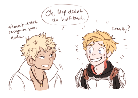 dashingicecream: silly boys  did I predict jaunes haircut in 2015 🤔 I can see