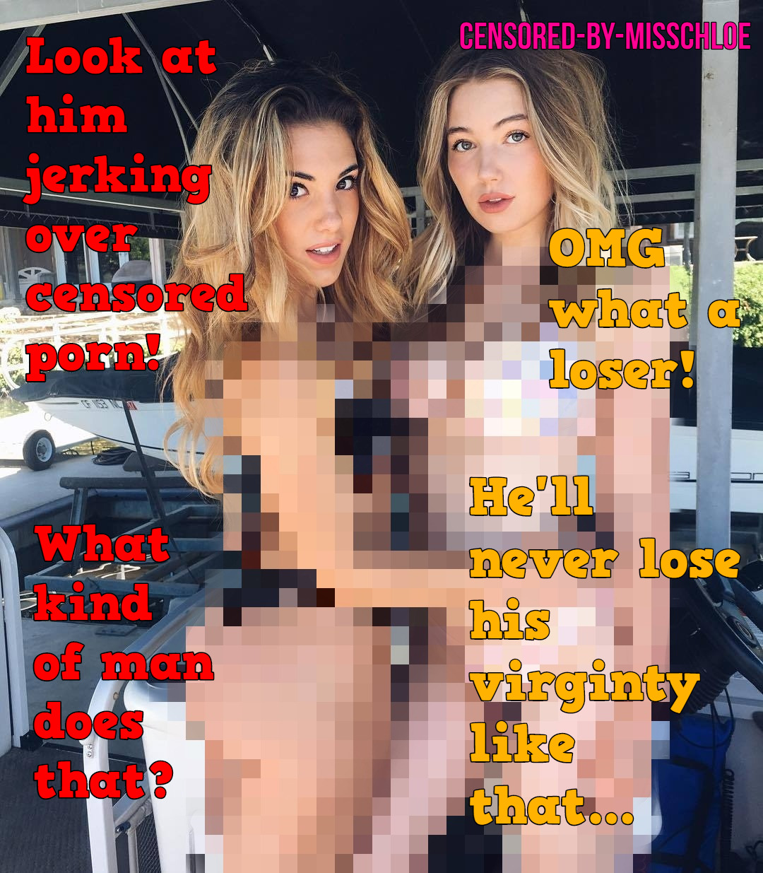 Censored Porn - Humiliating Censored porn â€” censored-by-misschloe: Same caption -  replacing...