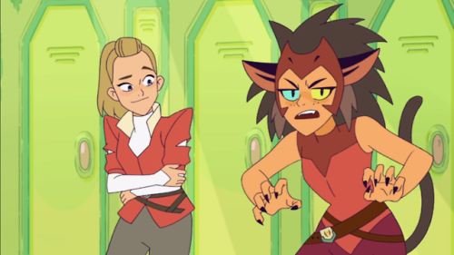 horde-princess:Adora smirking at her gf’s antics: a series