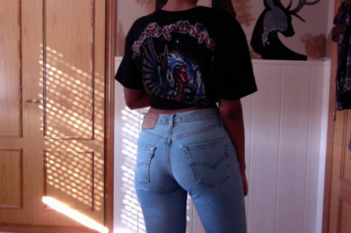 Girl in jeans adult photos
