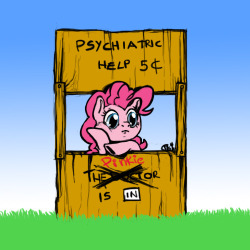 madame-fluttershy:  Psychiatric help, Pinkie by ~GiMoody  x3